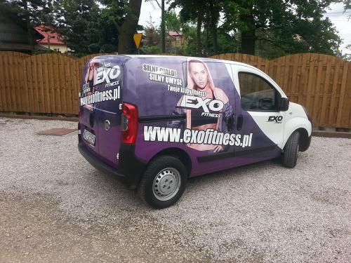 Exo fitness oklejanie folią auta dostawczego